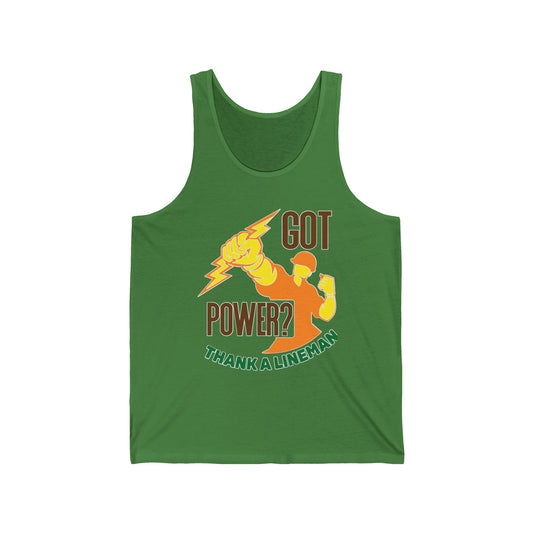 Lineman Tank - Got Power Thank A Lineman - color