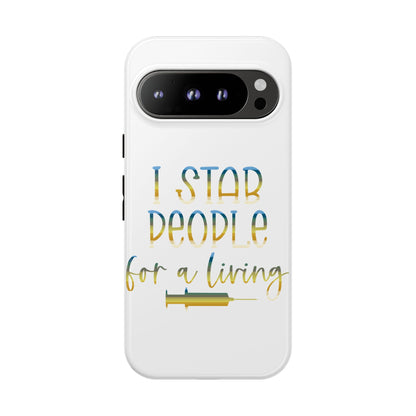 Google Pixel Tough Case - I Stab People For a Living - White