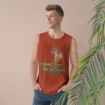 Lineman Tank - living the high life - copper patina