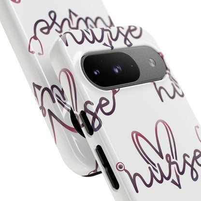 Google Pixel Tough Case - Nurse Stethoscope - White