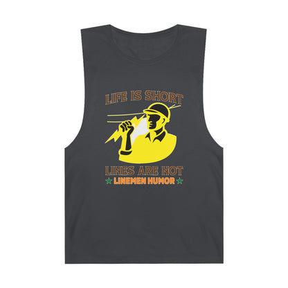 Lineman Tank - Life Is Short Lines Are Not-color