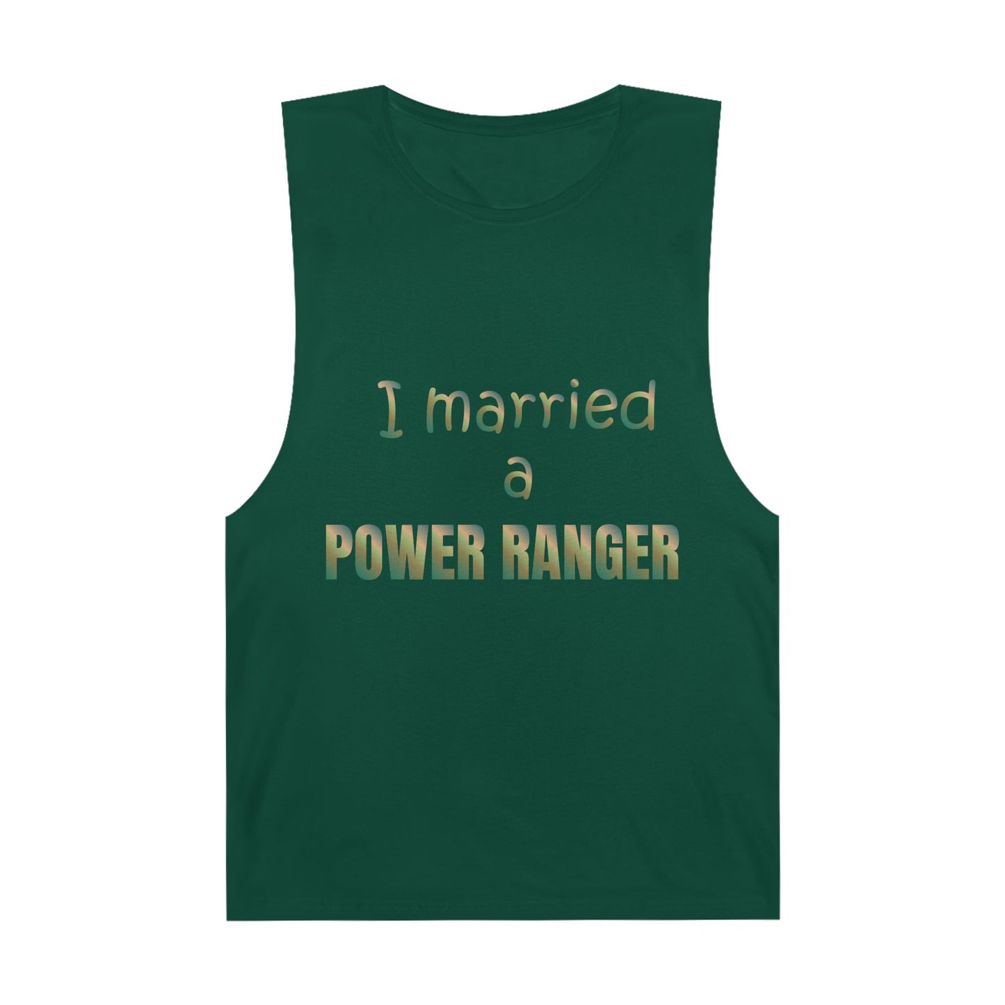 Lineman Tank - Married a Power Ranger copper patina