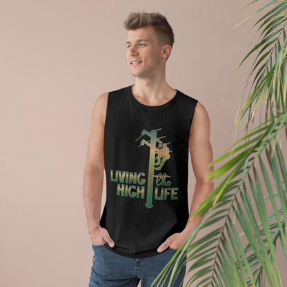 Lineman Tank - living the high life - copper patina