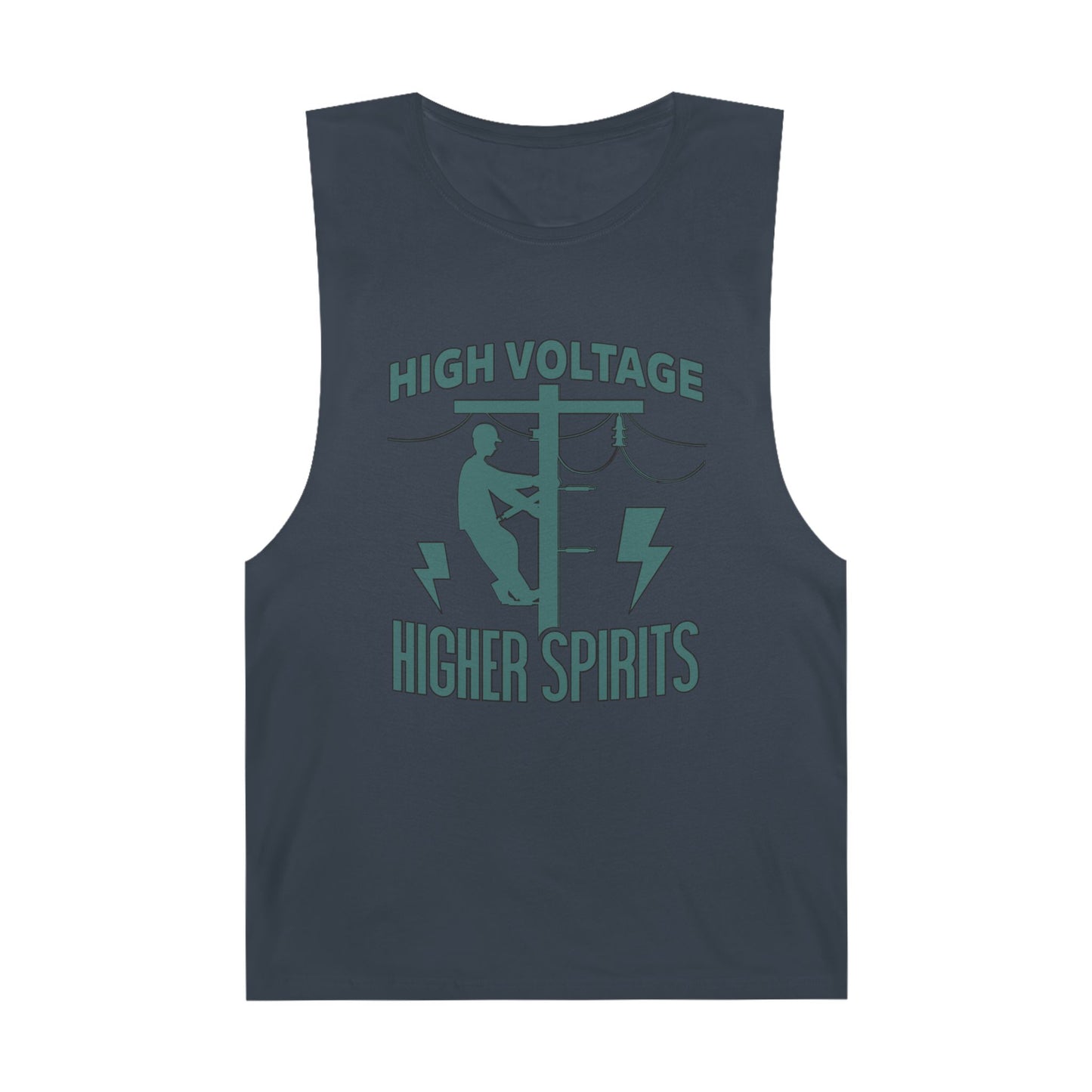 Lineman Tank - High Voltage Higher Spirits-copper patina