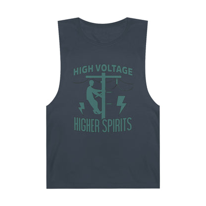 Lineman Tank - High Voltage Higher Spirits-copper patina