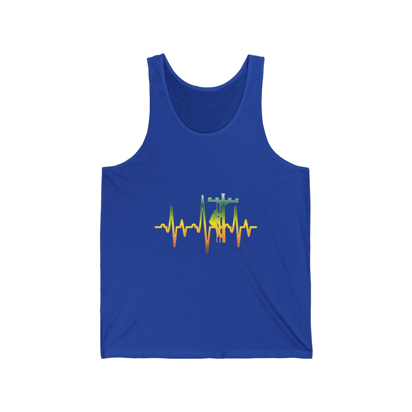 Lineman Tank - Lineman Heartbeat - gradient