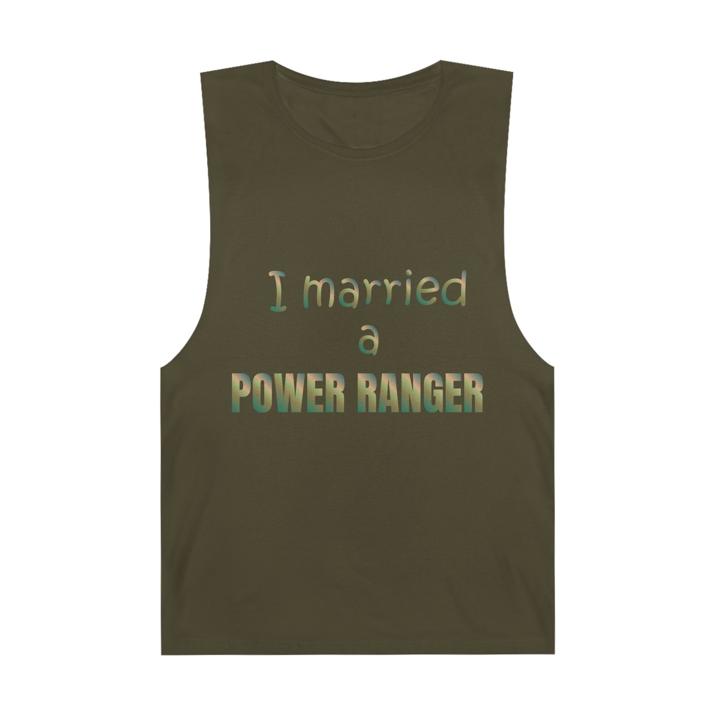 Lineman Tank - Married a Power Ranger copper patina