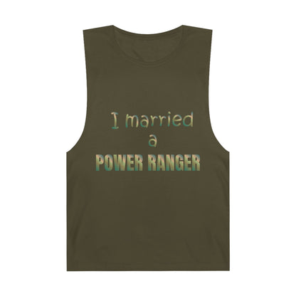 Lineman Tank - Married a Power Ranger copper patina