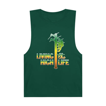 Lineman Tank - living the high life - gradient