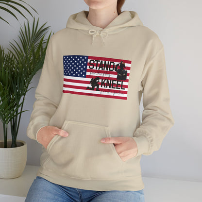 Gildan Stand for the Flag, Kneel for the Fallen Hoodie - fire fighter