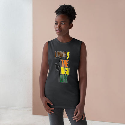 Lineman Tank - Living The High Life-color