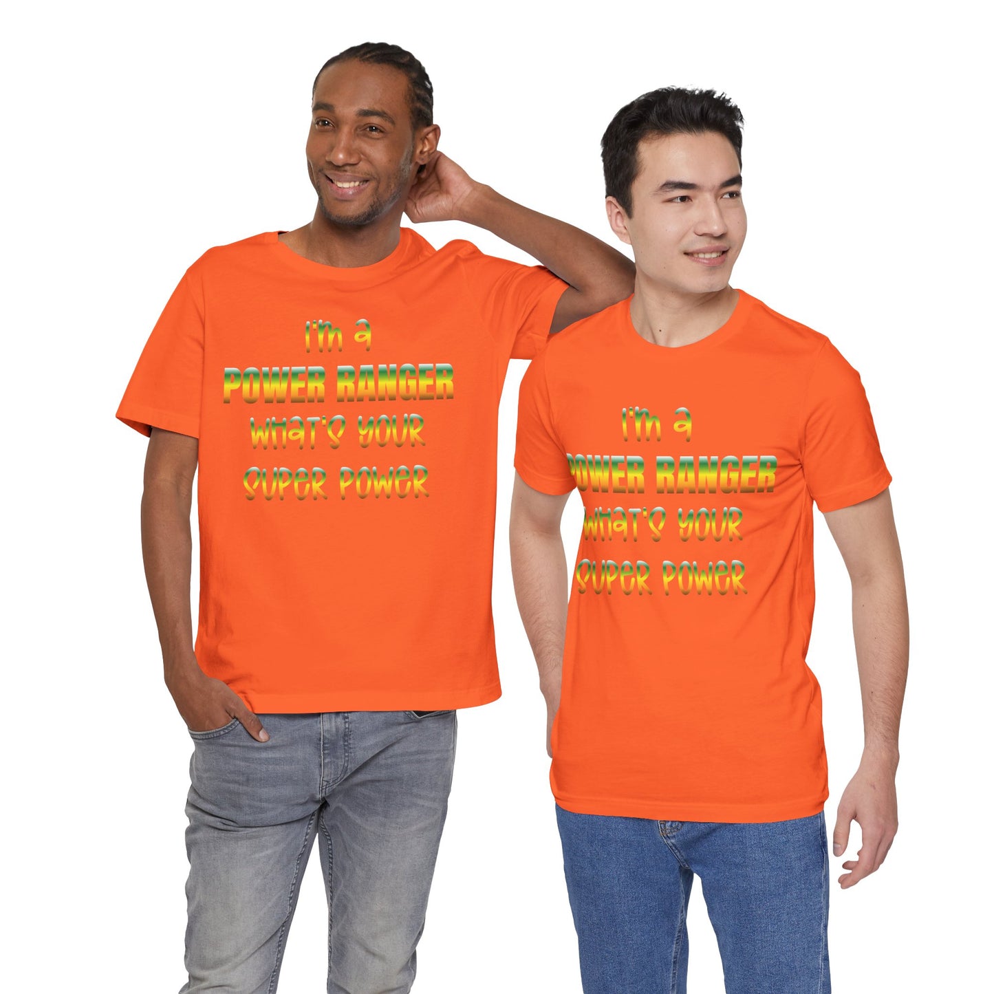 Lineman T-shirt - power ranger super power gradient