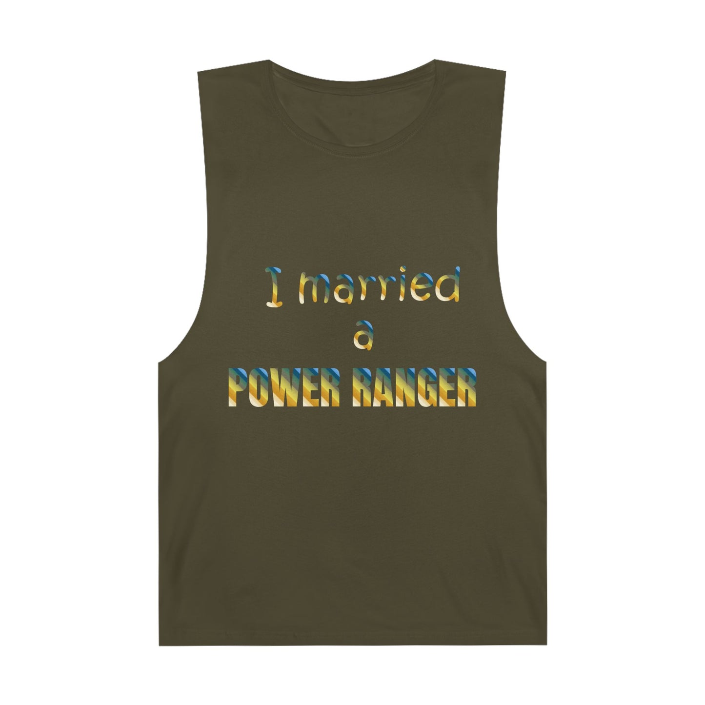 Lineman Tank - Married a Power Ranger colored chrome