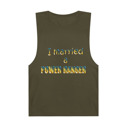 Lineman Tank - Married a Power Ranger colored chrome