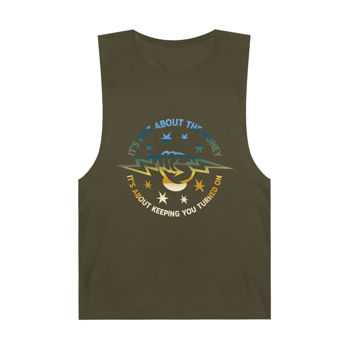 Lineman Tank - Its Not About The Money-colored chrome