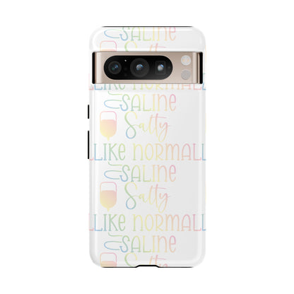 Google Pixel Tough Case - Salty Saline Like Normal Saline - White