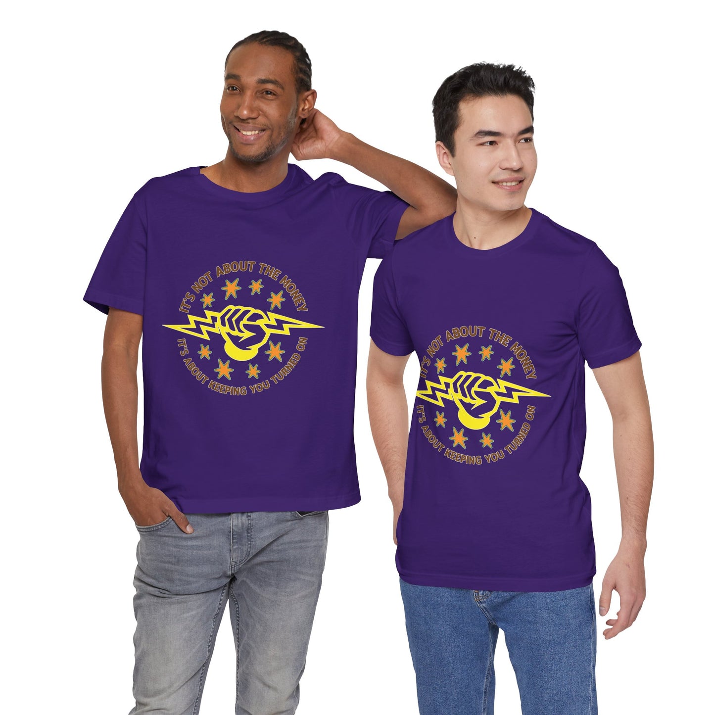 Lineman T-shirt - Its Not About The Money-color