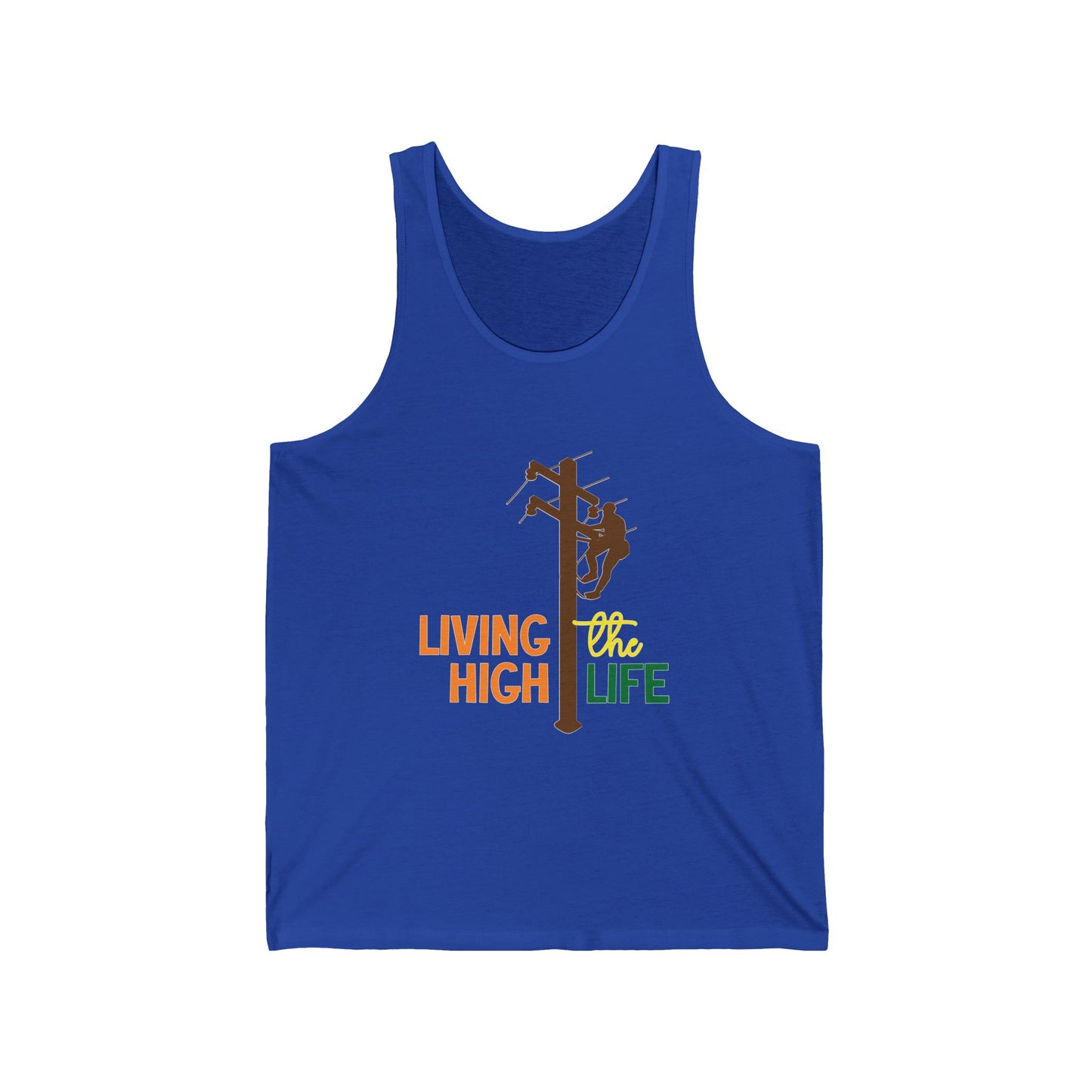 Lineman T-shirt - living the high life - color