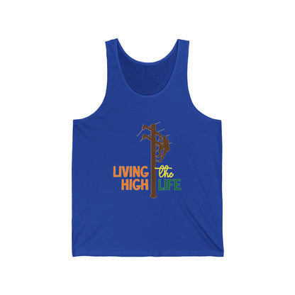 Lineman T-shirt - living the high life - color