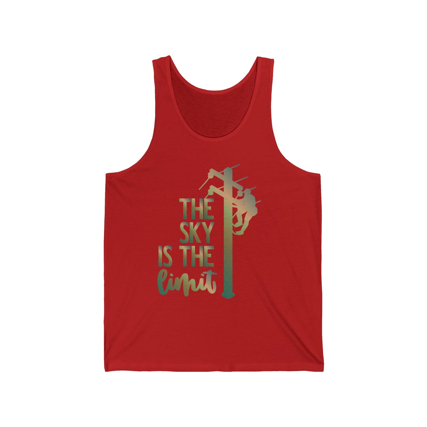 Lineman T-shirt - the-sky-is-the-limit-lineman copper patina