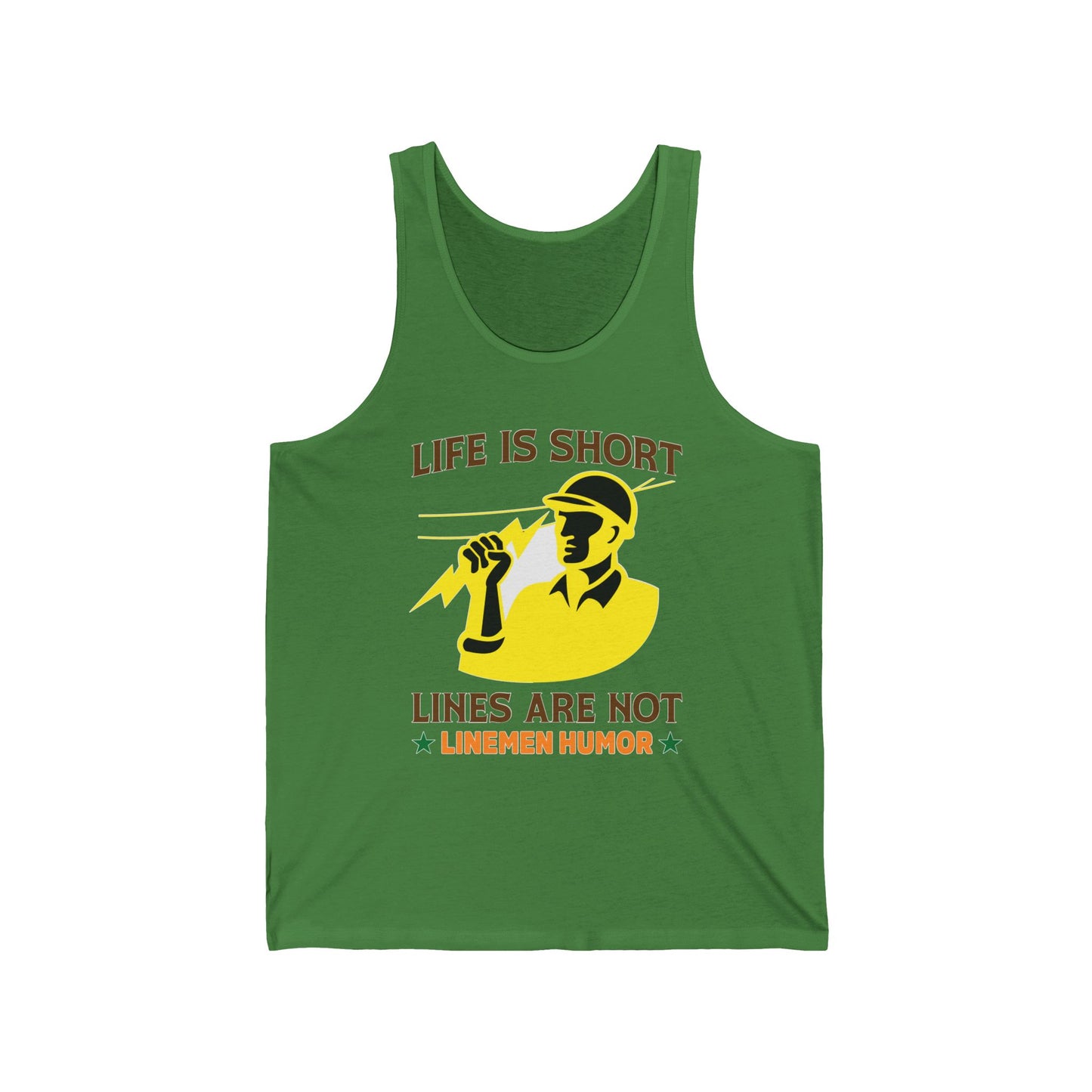 Lineman Tank - Life Is Short Lines Are Not-color
