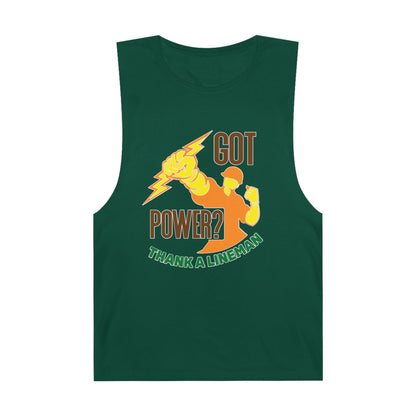 Lineman Tank - Got Power Thank A Lineman - color