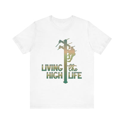 Lineman T-shirt - living the high life - copper patina