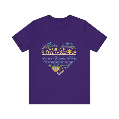 Monogram Heart colored chrome