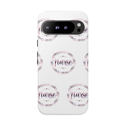 Google Pixel Tough Case - Nurse Circle  - White
