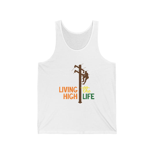 Lineman T-shirt - living the high life - color