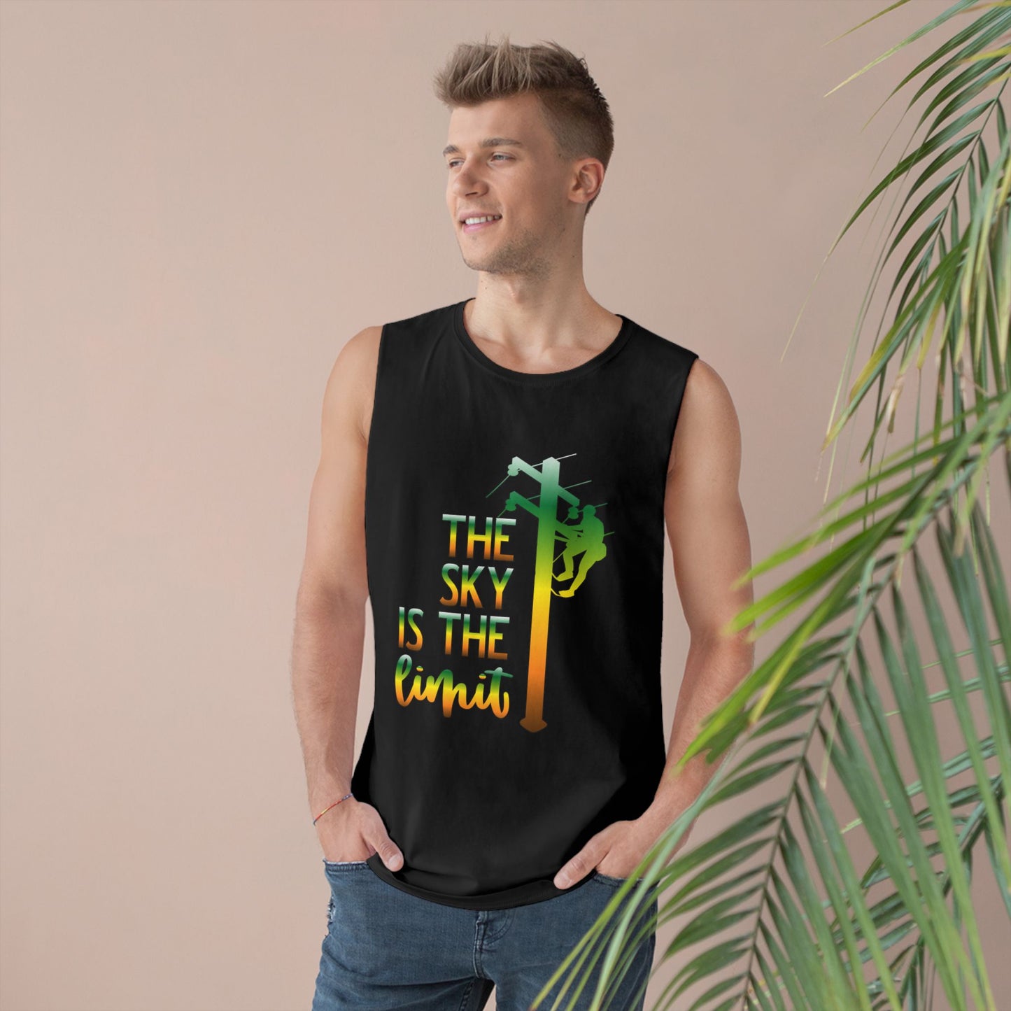 Lineman Tank - the-sky-is-the-limit-lineman gradient