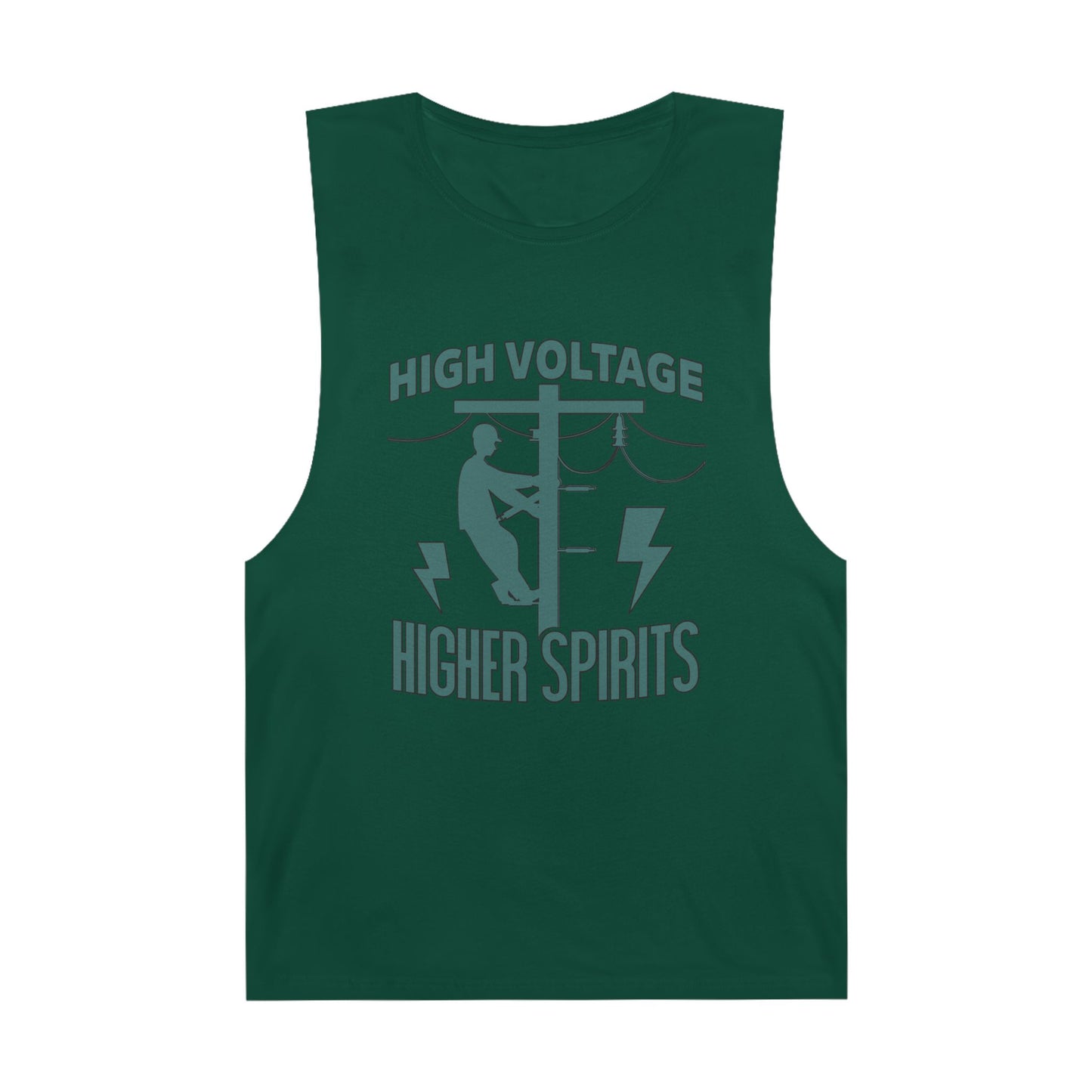 Lineman Tank - High Voltage Higher Spirits-copper patina