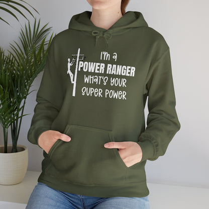 Gildan Hoodie - I'm a Power Ranger What's Your Super Power (male)