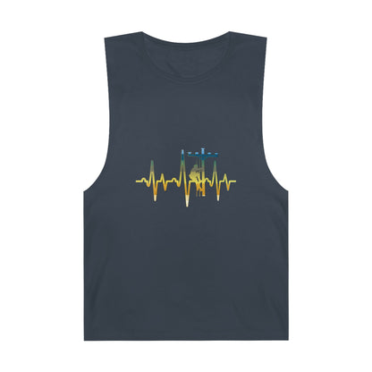 Lineman Tank- Lineman Heartbeat - colored chrome