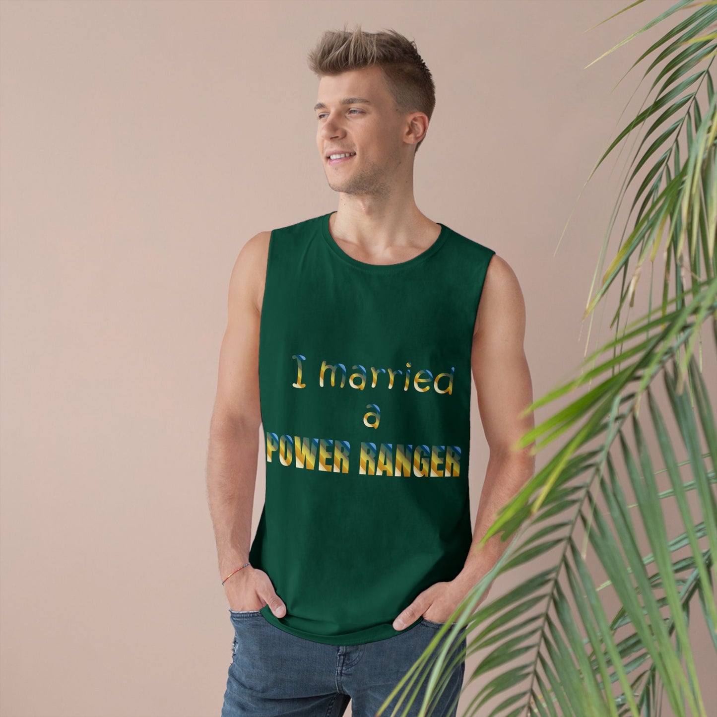 Lineman Tank - Married a Power Ranger colored chrome