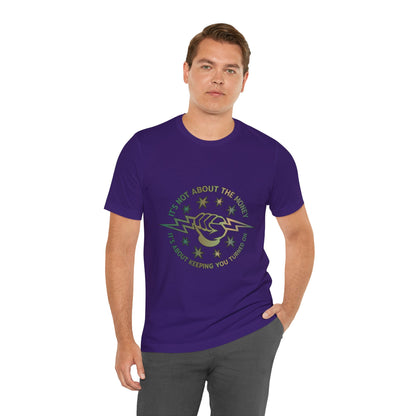 Lineman T-shirt - Its Not About The Money-copper patina