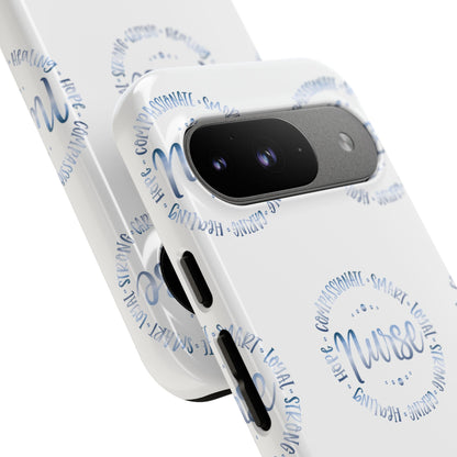 Google Pixel Tough Case - Nurse Circle  - White