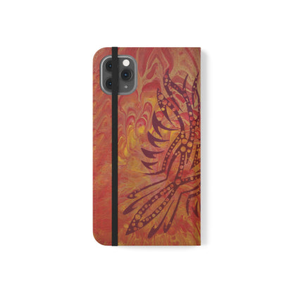 Faux Leather Wallet Phone Case - iPhone & Galaxy - I Rise From the Ashes