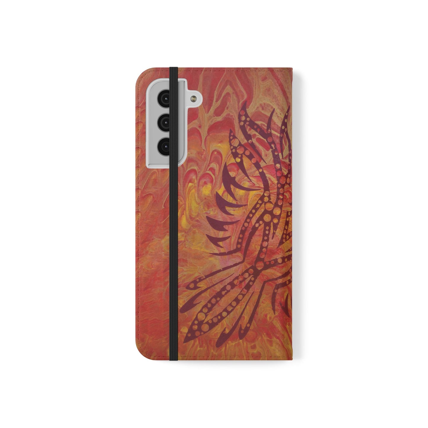 Faux Leather Wallet Phone Case - iPhone & Galaxy - I Rise From the Ashes