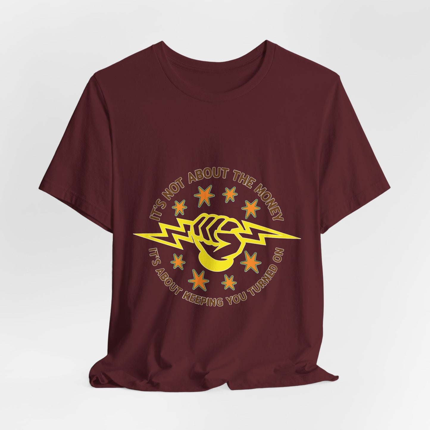 Lineman T-shirt - Its Not About The Money-color