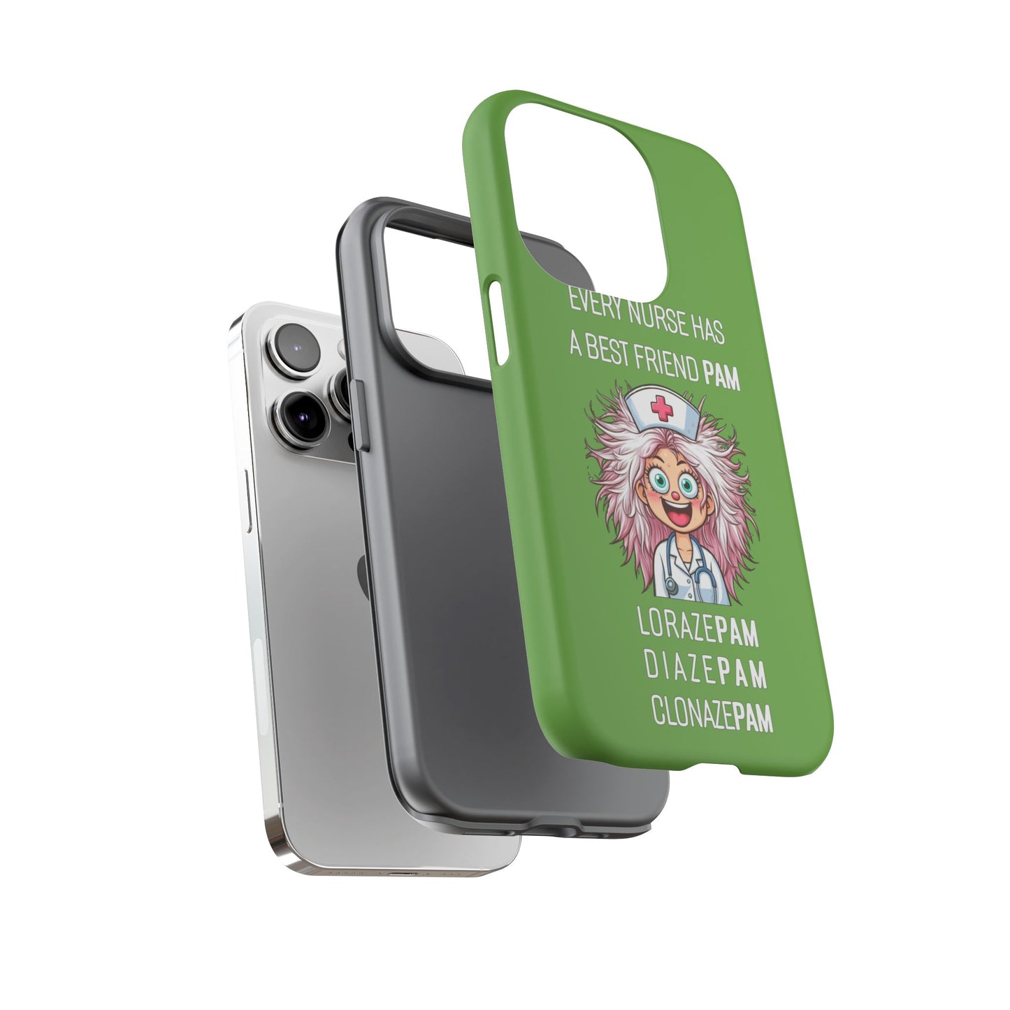 Nurse iPhone Tough Case - Every Nurse Has a Friend Named PAM Design (1) - Green