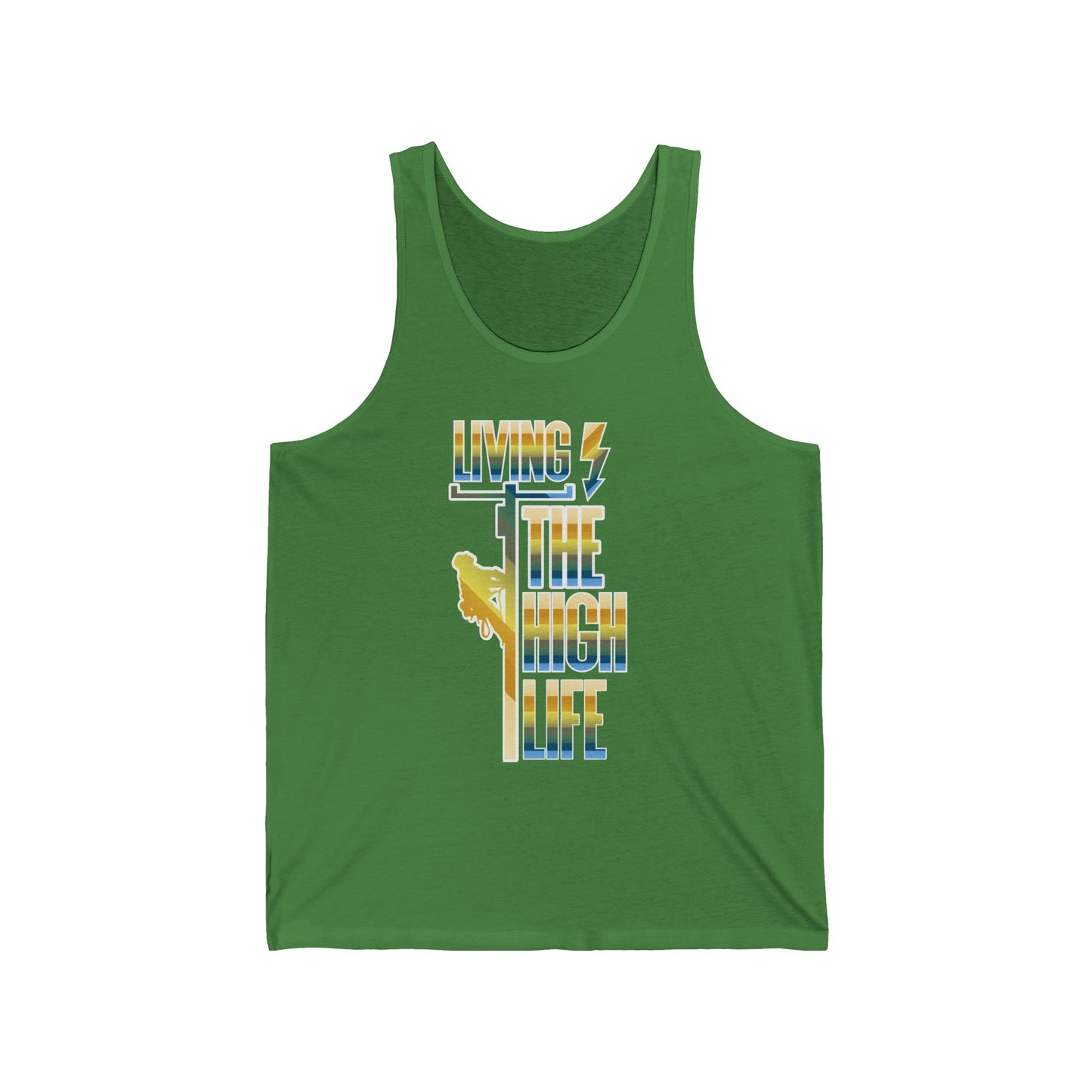 Lineman T-shirt - Living The High Life-colored chrome