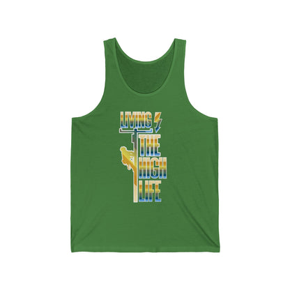 Lineman T-shirt - Living The High Life-colored chrome