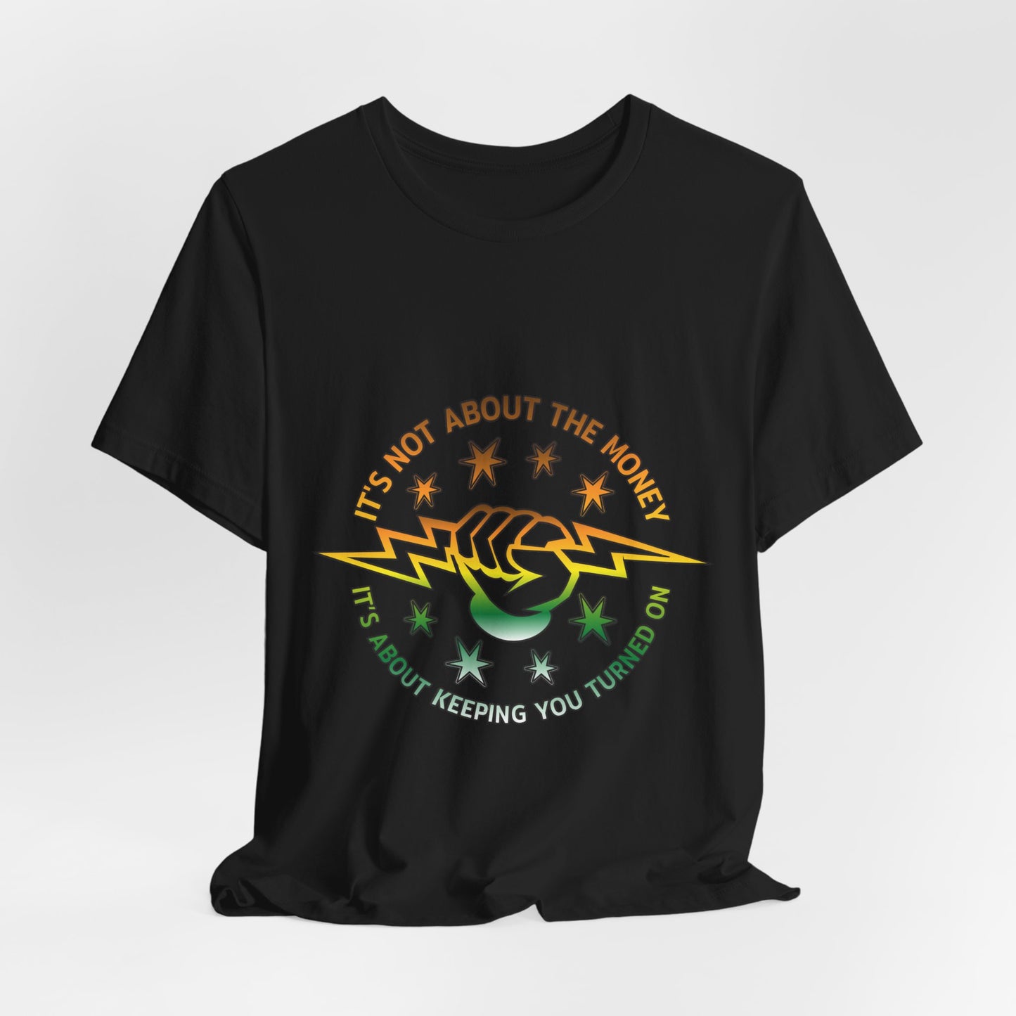 Lineman T-shirt - Its Not About The Money-gradient