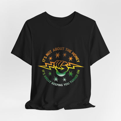 Lineman T-shirt - Its Not About The Money-gradient