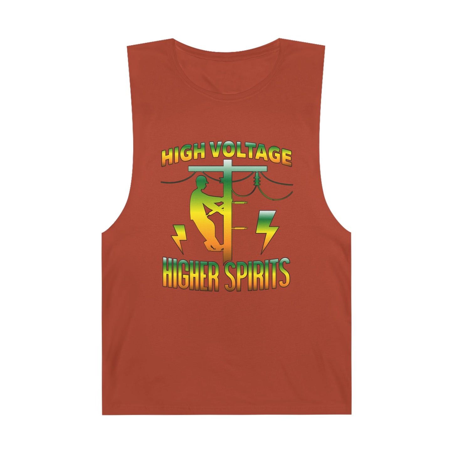 Lineman Tank - High Voltage Higher Spirits-gradient