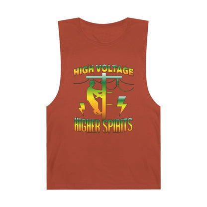 Lineman Tank - High Voltage Higher Spirits-gradient