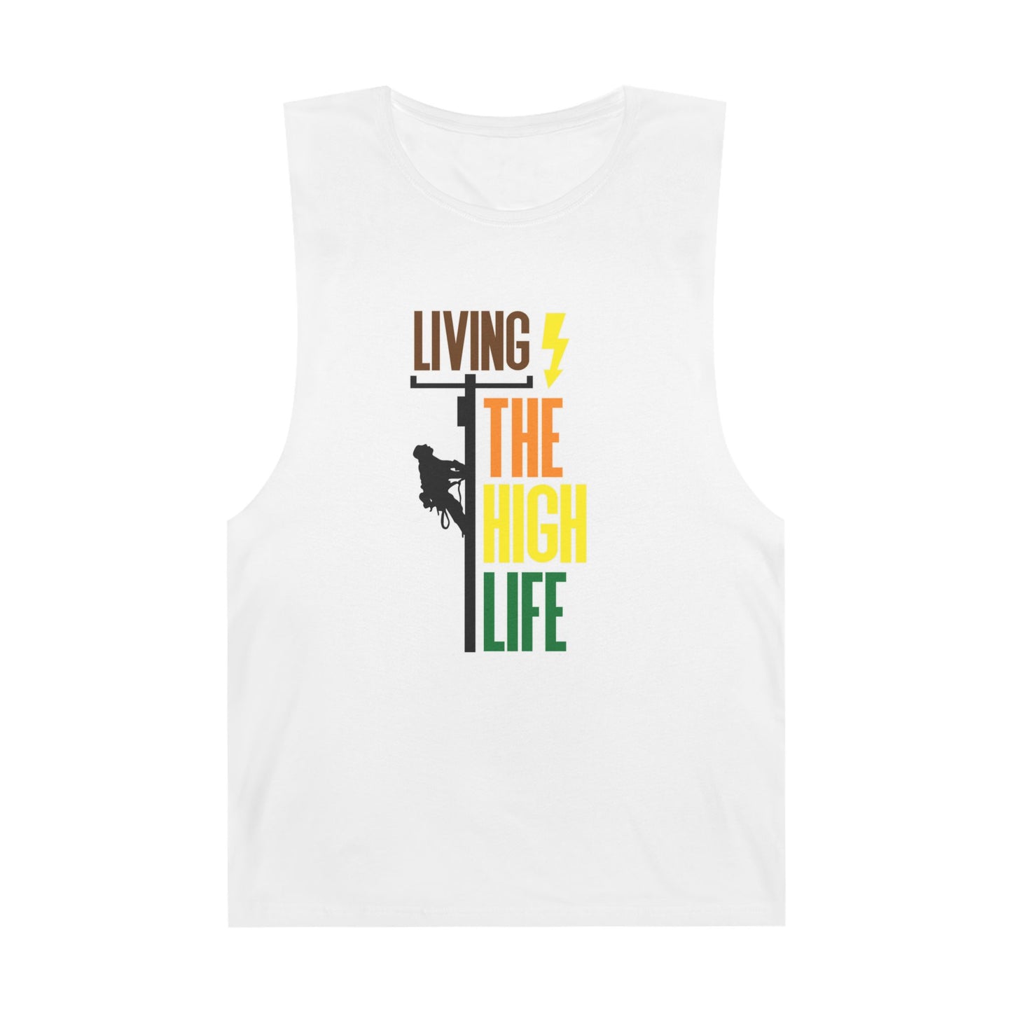Lineman Tank - Living The High Life-color