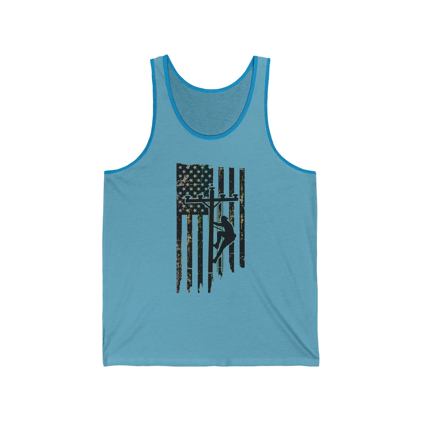 Lineman Tank - Lineman Flag gradient