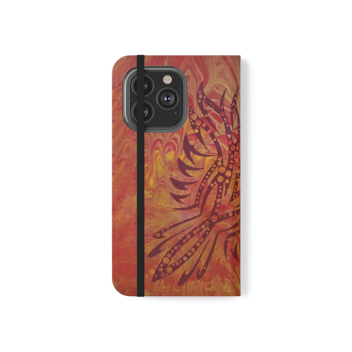 Faux Leather Wallet Phone Case - iPhone & Galaxy - I Rise From the Ashes